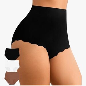 Unopened 3 pack of NEW scalloped high waisted panties underwear -Medium